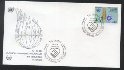 UN Geneva 1981 Development program Mi.102 FDC UN.166 foto