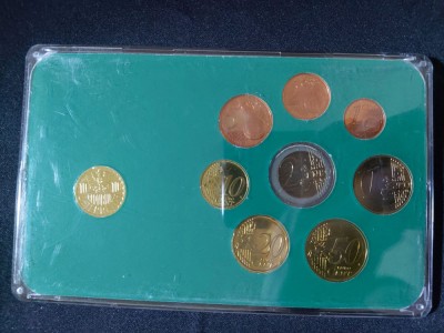 Euro set - Austria 2002-2005 , 8 monede + 10 Groshis 1996 foto