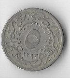 Moneda 5/10 qirsh 1903 - Egipt, Africa, Cupru-Nichel