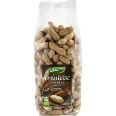 Arahide Prajite cu Coaja Bio 330gr Dennree foto