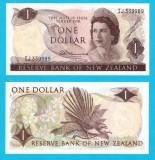 Noua Zeelanda (pick 163) 1 Dollar 1967 UNC-; Pasărea Evantai