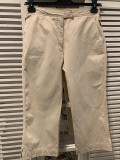 Cumpara ieftin Pantaloni 3/4 dama MONCLER, mas. 40 2+1 gratis, Trei-sferturi, Bej, Bumbac