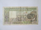 Rară! Mali 500 Francs 1988 D,bancnota din imagini la cel mai mic preț