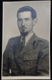 Fotografie tip Carte Postala, Locotenent din perioada premergatoare celui de-al Doilea Razboi Mondial