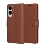 Husa Samsung Galaxy S25 Edge Asteroid GSM Leather Folio, maro