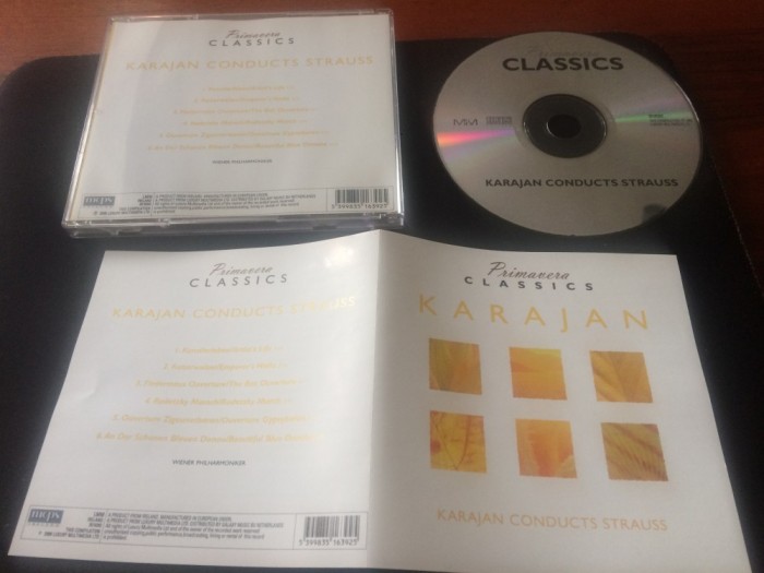 karajan conducts strauss cd disc muzica clasica primavera classics rec. 2006 vg+