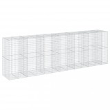 Cumpara ieftin Cos gabion cu capac, 650x100x200 cm, fier galvanizat
