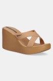 Ipanema papuci HIGH FASHION culoarea maro, toc pana, 83646-BD677