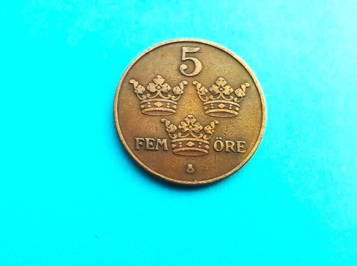 5 Ore 1926-Suedia-XF+