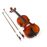 Cumpara ieftin Vioara clasica din lemn 1/2 si arcus 1/8 suplimentar, DEPOX&reg;, toc inclus