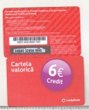 bnk card Romania - Vodafone - reincarcare 6 euro - RO-VOD-REF-0045A