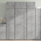 VidaXL Dulap &icirc;nalt, gri beton, 70x42,5x185 cm, lemn prelucrat
