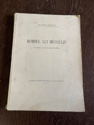 Marius Georgescu Rombul lui Michaelis. Studiu anatomo-clinic foto