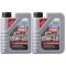 Pachet 2 litri Ulei Motor Mineral Liqui Moly MoS2 Lechilauf 15w40