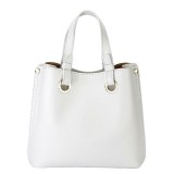 Cumpara ieftin Geanta alba medie din piele naturala 8916 129