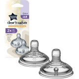 Tommee Tippee Natural Start Anti-Colic Teat tetină pentru biberon Variable Flow 0m+ 2 buc