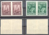 ROMANIA 1934 Saptamana Fructelor serie 2 timbre NEdantelate &icirc;n perechi MNH, tiraj 200 serii