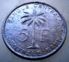 7.744 CONGO RUANDA URUNDI 5 FRANCS 1959 XF, Africa, Aluminiu