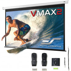 Ecran proiectie electric perete/tavan ELITESCREENS VMAX106XWH2 234.7 x 132 cm Format 16:9 Trigger 12V Drop 20.3cm foto