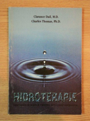 HIDROTERAPIE , EDITIA A IV-A de CLARENCE DAIL , CHARLES THOMAS , 1997 foto