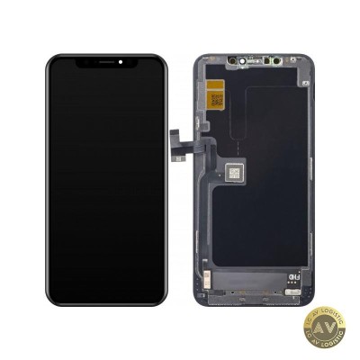 Display cu Touchscreen ZY pentru Apple iPhone 11 Pro Max cu Rama Versiune LCD In-Cell IC Movable Negru foto