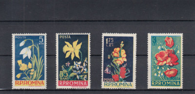 ROMANIA 1956 LP 418 FLORI SERIE MNH foto