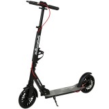 SPORTNOW Trotinetă urbană din aluminiu, reglabilă și pliabilă, cu roți PU de 20 cm, rulmenți ABEC-7, sistem dublu de fr&acirc;nare | Aosom Romania