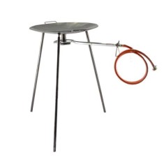 Disc pentru gratar, metalic, cu arzator, picioare, 60.5x79 cm, Perfect Home GartenVIP DiyLine foto