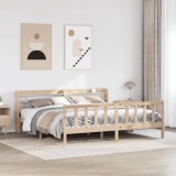 Cumpara ieftin Cadru de pat fără saltea, 180x200 cm, lemn masiv pin