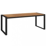 Cumpara ieftin Masa gradina picioare forma de U 200x90x75 cm lemn masiv acacia