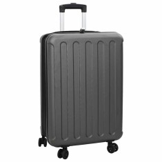 vidaXL Valiza pliabilă cu carcasă dură 24&#039;&#039; gri &icirc;nchis 43x27x66 cm ABS