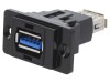 CLIFF Conector adaptor USB A soclu USB 3.0 DualSlim Aurit Montare Panou