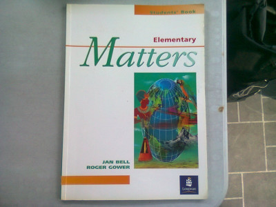 ELEMENTARY MATTERS. STUDENT&amp;#039;S BOOK - JAN BELL foto