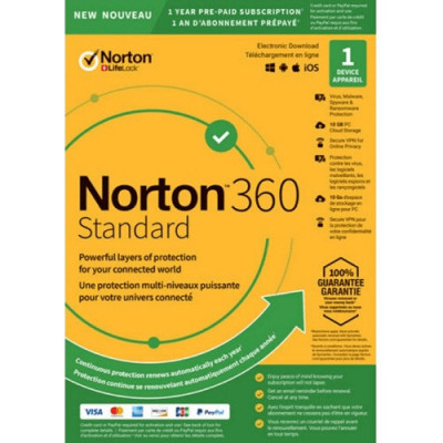 Licenta 2024 pentru Norton 360 StANdard - 1-AN / 1-Dispozitive - USA/CANada foto