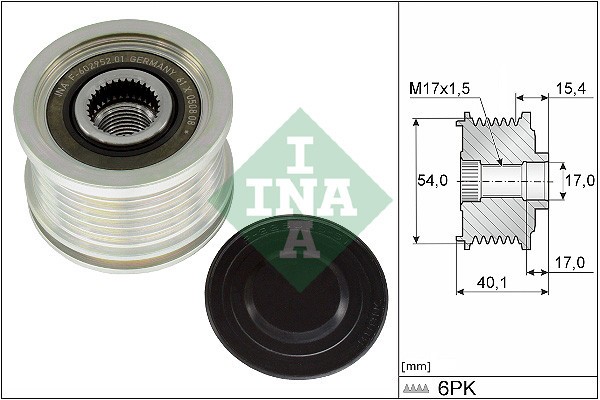 INA 535 0317 10 Sistem roata libera, generator