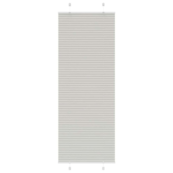 Jaluzea plisată gri deschis 75x200cm Lățime țesătură 74,4 cm