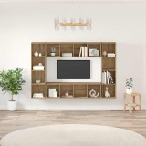 VidaXL Cabinet TV 4 pcs Maro 37 x 37 x 142.5 cm Lemn compozit 3393545