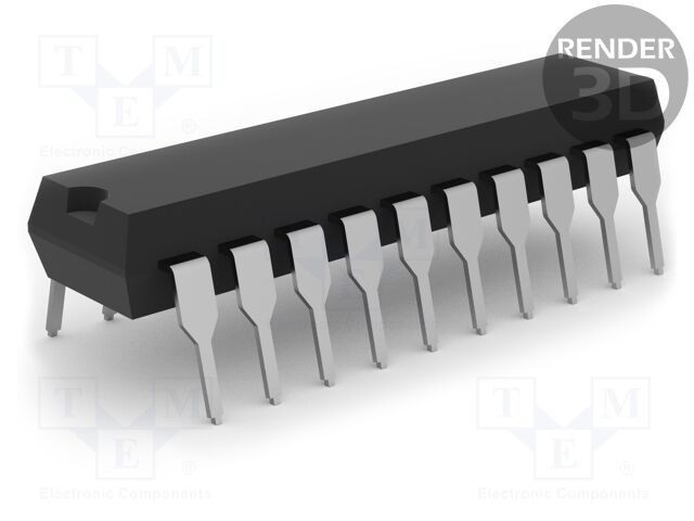 Microcontroler PIC 16kB 64MHz 2,3&divide;5,5VDC THT DIP20 - MICROCHIP TECHNOLOGY