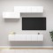 vidaXL Set dulapuri TV ,7 piese, alb, PAL