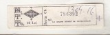 bnk div Romania Autotransport- bilet de calatorie - 16 lei - 1991