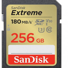 Card de memorie SanDisk Extreme SDSDXVV-256G-GNCIN, SDXC, 256GB, UHS-I U3, Clasa 10, V30