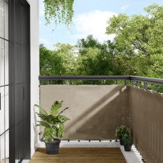 vidaXL Paravan de balcon, gri taupe, 90x800 cm, 100% poliester oxford foto