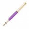 Stilou Pelikan Souveran M600 M, penita aur 14K, accesorii placate cu aur 24K, corp violet-white