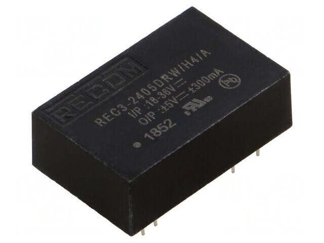 Convertor DC/DC 3W 18-36V la 5V/-5V DIP24