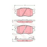 Placute frana Hyundai Accent 3 (Mc), 11.2005-12.2010, Kia Rio 2 Limuzina (Jb), 03.2005-, TRW