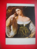HOPCT 23037 PORTRET DE TANARA FEMEIE -TIZIAN [ 1488-1576] ---CEHIA -CP PICTURA -NECIRCULATA