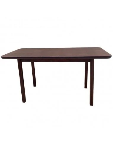 Masa extensibila lemn masiv, living si bucatarie, DM4 Maxima, blat MDF Furniruit, colturi rotunjite, 6 persoane, 120-150x70x76 cm, nuc