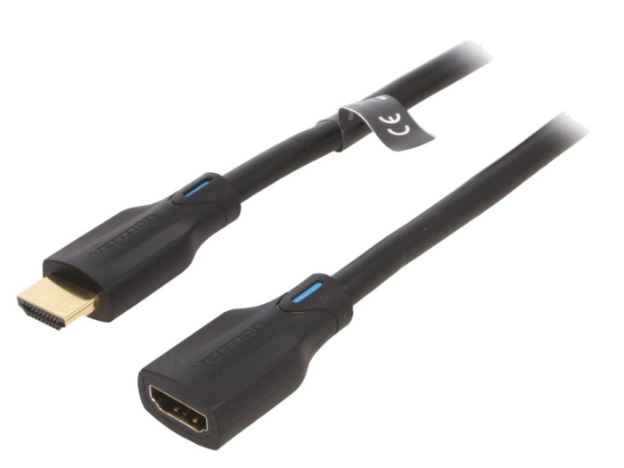 Cablu HDMI 2.1 Negru 1m