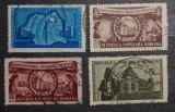 Romania 1953 Lp 351 Semicentenarul Palatului Poștelor 4v. ștampilate