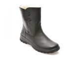 Ghete RIEKER negre, Z7172, din piele naturala